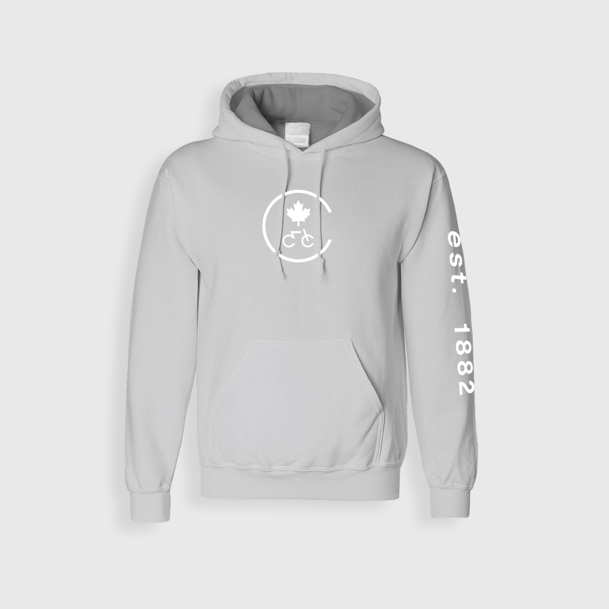 Grey Cycling Canada Hoodie