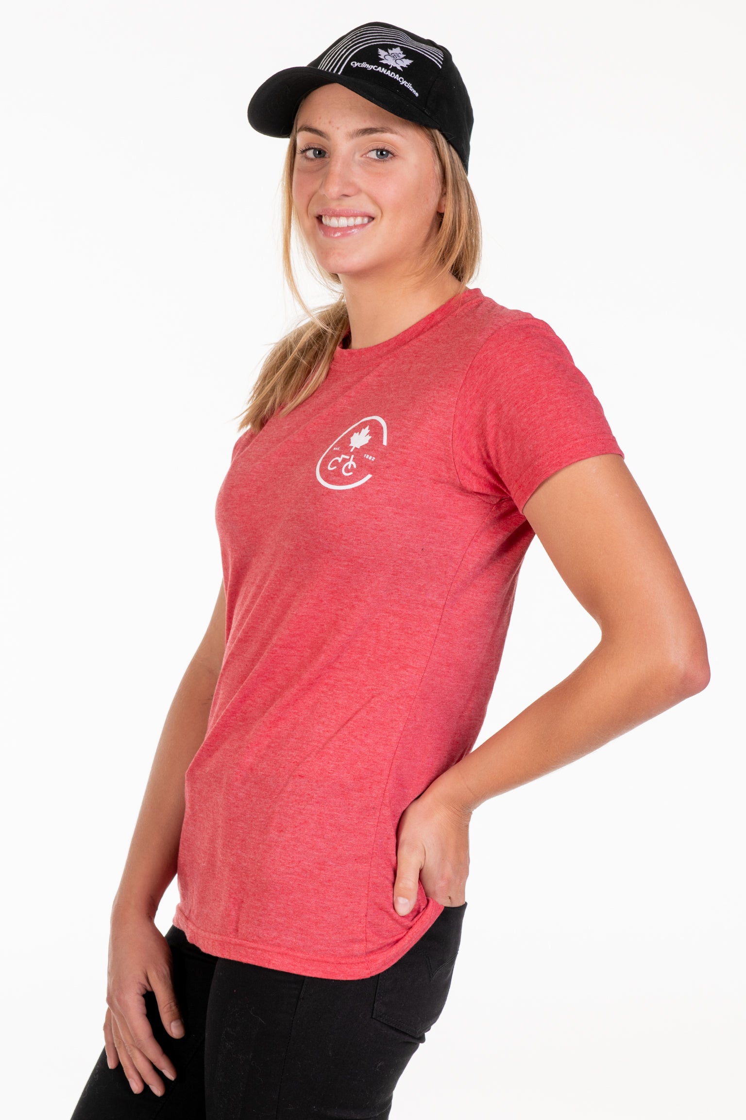 Heather Red Cycling Canada T-Shirt